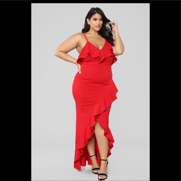 FASHIONOVA Ruffle maxi Dress - Picture 3 of 3